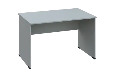 EPL 28 - 12 stůl kancelářský, dřevěná podnož, deska 25 mm, široký 1200 mm, šedá